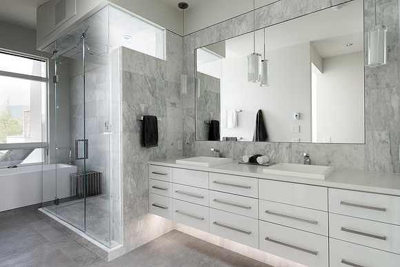 White Marble Bathroom